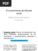 El Conocimiento Del Mundo Social