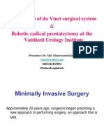 Introduction of Da Vinci Surgical System: Presenter: Dr. Md. Monowarul Islam