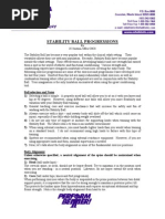 Stability Ball Progressions: Ball Selection and Notes