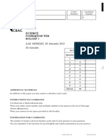 Foundation Tier Biology 1: A.M. MONDAY, 28 January 2013 45 Minutes