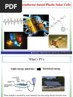 Organic Semiconductor-Based Plastic Solar Cells