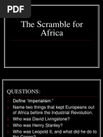 The Scramble For Africa