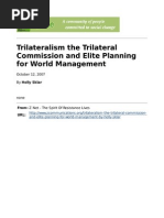 Trilateralism The Trilateral Commission and Elite Planning For World Management by Holly Sklar