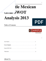 Chipotle 2013 Organizational Analysis