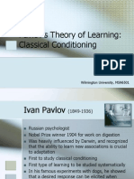 Pavlov's Theory of Learning