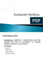 Evolución Fonética