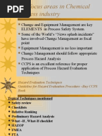 Safety in Chemical and Hydrocarbon Process Industry - Change Management