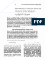 Ansiedad y Depresión en Niños Diagnosticados Con Cáncer