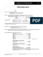 B767 Limitations
