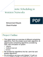 Opportunistic Scheduling in Wireless Networks