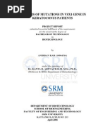 Analysis of Mutations in Vsx1 Gene in Keratoconus Patients