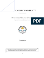 Pondicherry University: Directorate of Distance Education