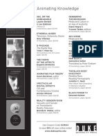 Duke University Press Program Ad For The Society For Cinema and Media Studies 2014