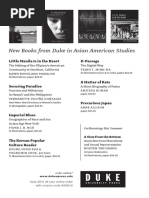 Duke University Press Program Ad For The Association For Asian American Studies 2014 Conference