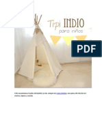 Como Hacer Tipi Indio