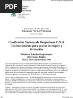 Clasificación Nacional de Ocupaciones C.N.O