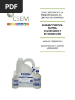 CSEM. Curso ATV. M4. Asepsia, Desinfección y Esterilización