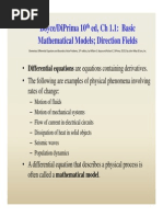 Boyce/Diprima 10 Ed, CH 1.1: Basic Mathematical Models Direction Fields