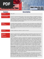 Activated Partial Thromboplastin Time: Feature