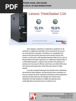 Workstation Heat, Power Usage, and Sound: Lenovo ThinkStation C30 vs. HP Z620 Workstation