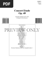 Concert Etude Op. 49: Preview Only