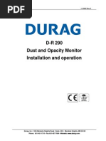 Durag DR290 Installion and Operation PDF