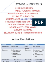 Muet Thesis Statements by MDM Audrey Wiles