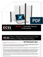 ECSSv3 Module 01 Information Security Fundamentals