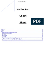 NBU Cheat Sheet For 24x7 Ops