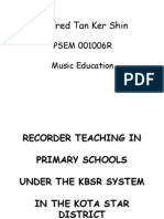 Recorder Teaching