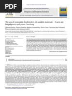 The Use of Renewable Feedstock in UV-curable Materials - A New Age For Polymers and Green Chemistry
