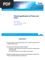 Thermal Gasification For Power and Fuels