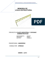 Memoria Calculo Estructural 01 Oficinas Mantenimiento