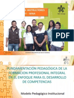 Fundamentación Pedagógica de La Formacion Profesional Integral