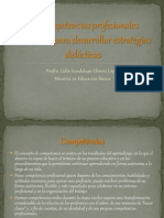 Las Competencias Profesionales Necesarias para Desarrollar Estrategias Didácticas