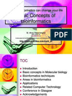 Basic Concepts of Bioinformatics: How Bioinformatics Can Change Your Life