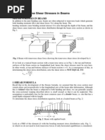 Shear Stress in Beams Notes