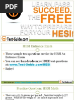 HESI A2 Entrance Exam Practice Test