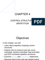 Chapter 4 Control Structures - Repetition