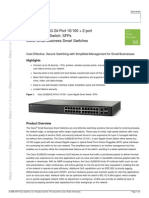 Cisco Slm224G 24-Port 10/100 + 2-Port Gigabit Smart Switch: Sfps Cisco Small Business Smart Switches