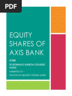 Ananlysis Equity Shares of Axis Bank