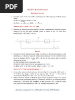 ICE 534: Robust Control Problem Set-02: Answer: (A)