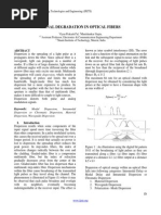 Signal Degradation in Optical Fibers