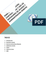 Tema 4. Instalación, Configuración y Uso de Servidores de Acceso y Administración Remota