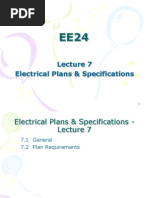 EE24 Lecture 7 - Electrical Plans & Specifications