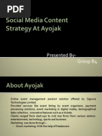 Social Media Content Strategy at Ayojak