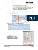 BCCC Library: Using Microsoft Word 2007 To Write An MLA Paper