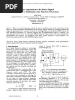 Sine Approximation For Direct Digital Frequency Synthesizers and Function Generators