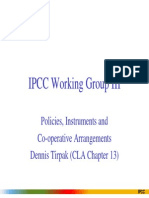 IPCC Working Group III, Policies Instrument and Comperative Arrangements