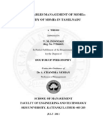 Receivables Management of Msmes: A Study of Msmes in Tamilnadu